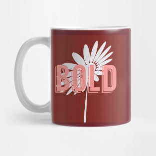 Bold White Flower Mug